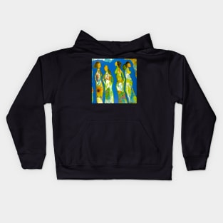 Four Lovelies (1 in a series of 4) Kids Hoodie